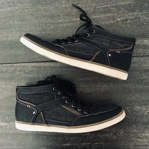 Call It Spring Black and Brown Sneakers